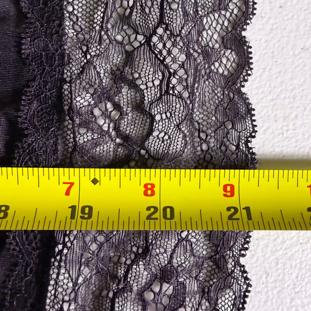 ellos Black Lace Trim Camisole‎ 2X 26/28 Stretch Romantic Tank Top - Picture 9 of 10